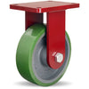 Hamilton Extra Heavy Duty Rigid Caster with 8" x 2 1/2" Duralast® Polyurethane (95A) on Cast Iron Wheel with 3/4" Sealed Precision Ball Bearing Hamilton