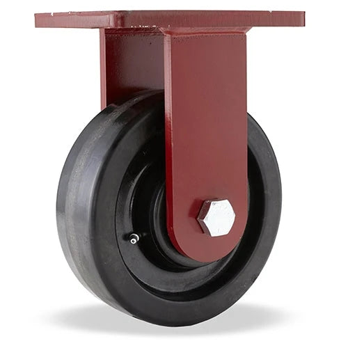 Hamilton Extra Heavy Duty Rigid Caster with 8" x 2 1/2" Plastex Phenolic Wheel with 1" Straight Roller Bearing Hamilton