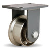 Hamilton R-EHD-FT5FH Extra Heavy Duty Rigid Caster - 5" Forged Steel Single Flange Wheel with 1" Roller Bearings Hamilton