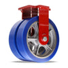 Hamilton Extra Heavy Duty Dual-Wheel Rigid Caster with 12" x 3" Ergo-Glide XT 1" thick Polyurethane (85A) Wheels with 3/4" Sealed Precision Ball Bearings Hamilton