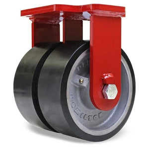 Hamilton 8" x 3" Duralast XC Poly Rigid Dual Wheel Caster