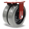 Hamilton R-EHS2-AGV-8GB95: 8" Dual Wheel Rigid Caster | DuraGlide-AGV Polyurethane on Cast Iron | Enhanced Heavy Service for Industrial Use Hamilton