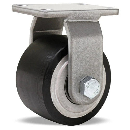 R-EN-35DB70 Hamilton Endurance Rigid Caster - 3 1/2" x 2" Duralast XC Polyurethane Wheel on Cast Iron - Heavy-Duty, Durable & High-Performance Hamilton