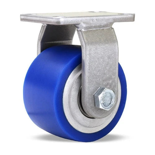 R-EN-35SPB Hamilton Endurance Rigid Caster - Durable 3 1/2" x 2" Ergo-Glide Polyurethane Wheel on Aluminum Core for Heavy-Duty Industrial Use Hamilton