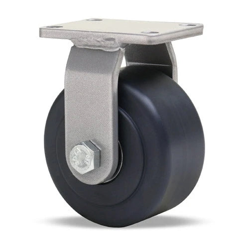 Hamilton 1000 lbs Load Capacity Rigid Caster - 4"x2" Nylast High Performance Cast Nylon Wheel with 1/2" Sealed Precision Ball Bearings - R-EN-4NYB Hamilton
