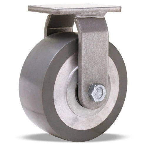 Hamilton Endurance Rigid Caster - 5"x2" DuraGlide Polyurethane (95A) on Cast Iron Wheel, 1000 lbs Load Capacity, 1/2" Sealed Precision Ball Bearings - R-EN-5GB95 Hamilton
