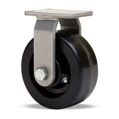 Hamilton Endurance Rigid Caster with 5" x 2" Plastex Phenolic Wheel with 3/4" Straight Roller Bearing Hamilton