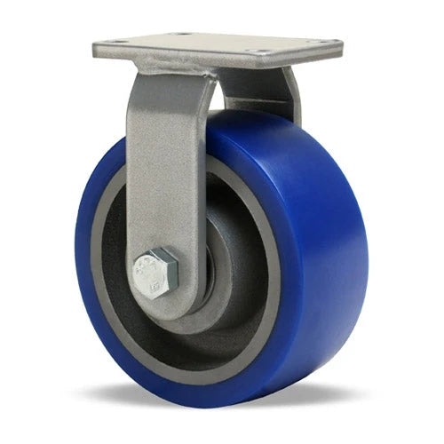 Hamilton Endurance Rigid Caster 5" x 2" with 1/2" Sealed Precision Ball Bearings | Ergo-Glide Polyurethane (85A) on Cast Iron Wheel | 840 lbs. Load Capacity | R-EN-5SPB Hamilton