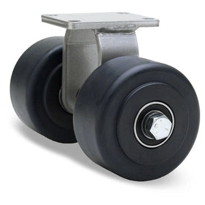Hamilton R-EN2-4NYB 4" x 2" Nylast Rigid Dual Wheel Caster – 1000 lb