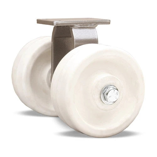 Hamilton 1000 lbs Load Capacity Rigid Dual Wheel Caster - R-EN2-5AZ - (2) 5" x 2" Aqualite Wheels with 3/4" Delrin Bearing for Endurance Hamilton