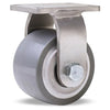 Hamilton Endurance Stainless Steel Rigid Caster 3 1/2" - DuraGlide Polyurethane on Aluminum Wheel - Sealed Precision Ball Bearings Hamilton