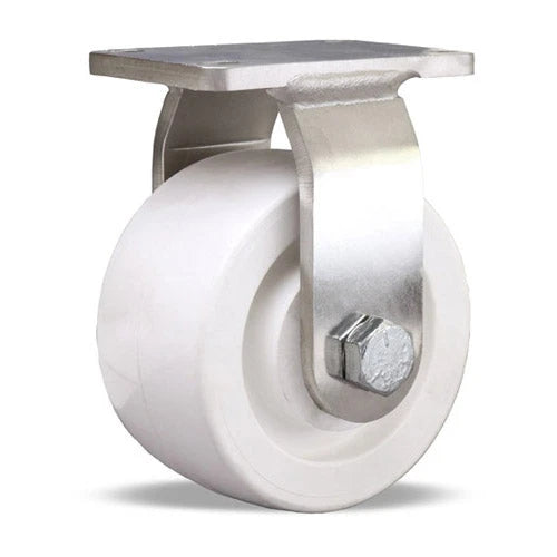 R-ENS-4AZ Hamilton Stainless Steel Rigid Caster: 4"x2" Aqualite Wheel with 3/4" Delrin Bearing - Premium Endurance for Industrial Use Hamilton
