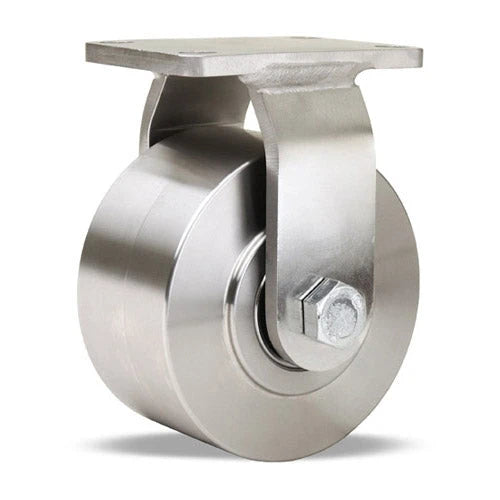 R-ENS-4SB Hamilton Endurance Stainless Steel Rigid Caster - 4" x 2" Wheel with Precision Bearings - Corrosion Resistant for Industrial Use Hamilton