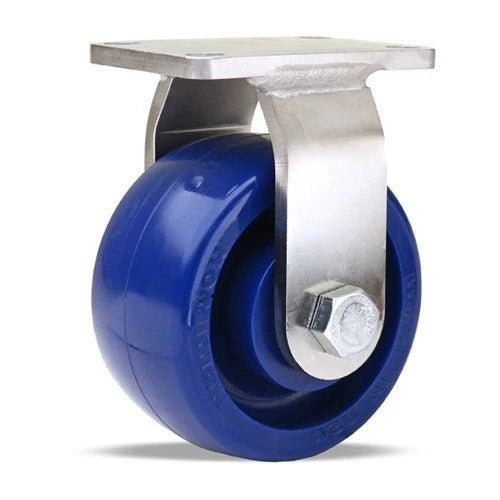 Hamilton Endurance R-ENS-4UYSB Stainless Steel Rigid Caster - 4"x2" Unilast Wheel with 1/2" Sealed Precision Bearings Hamilton