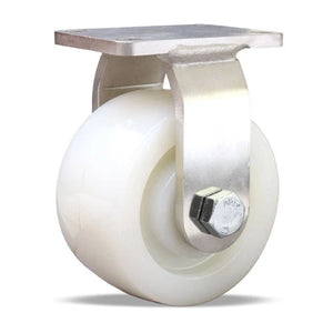 Hamilton R-ENS-4WNSB 4" x 2" White Nylon Rigid Stainless Caster