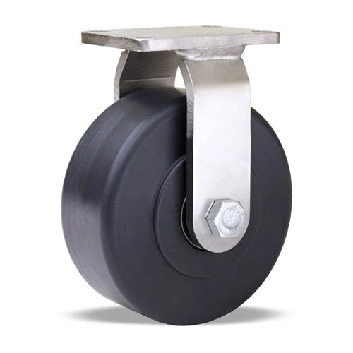 Hamilton R-ENS-5NYSB Endurance Stainless Steel Rigid Caster - 5" Nylast High Performance Nylon Wheel with 1/2" Sealed Precision Bearings Hamilton