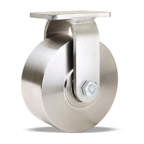 R-ENS-5SB Hamilton 5" Stainless Steel Rigid Caster - Solid Wheel with Precision Ball Bearings Hamilton