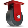 Hamilton Enhanced Precision Super Duty Rigid Caster with 12" x 4" Nylast High Performance Cast Nylon Wheel with 1" Sealed Precision Ball Bearings Hamilton