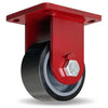 Hamilton Enhanced Precision Super Duty Rigid Caster featuring HPI™ Swivel Technology with 6" x 3" Duralast XC Polyurethane (70D) on Cast Iron Wheel with 1" Sealed Precision Ball Bearings CasterHQ