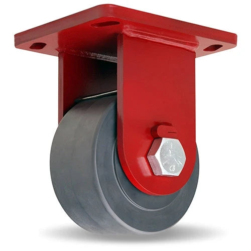 Hamilton Enhanced Precision Super Duty Rigid Caster featuring HPI Swivel Technology with 6" x 3" Nylast High Performance Cast Nylon Wheel with 1" Sealed Precision Ball Bearings Hamilton