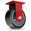 Hamilton 10" Rigid Caster - 5,000 lbs Load Capacity - Enhanced Precision Duty with DuraGlide-AGV Polyurethane (95A) on Forged Steel Center - 1" Sealed Precision Ball Bearing Hamilton