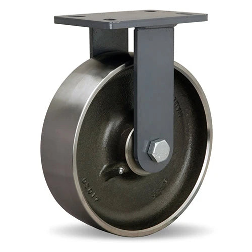 Hamilton Extended Service Rigid Caster with 10" x 3" Forged Steel Wheel with 3/4" Sealed Precision Ball Bearings Hamilton
