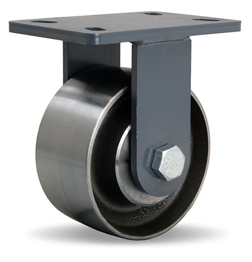 Hamilton Extended Service Rigid Caster with 6" x 3" Forged Steel Wheel with 3/4" Sealed Precision Ball Bearings Hamilton