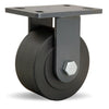 Hamilton Extended Service Rigid Caster with 6" x 3" Nylast High Performance Cast Nylon Wheel with 3/4" Sealed Precision Ball Bearings Hamilton