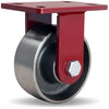 Hamilton ForgeMaster Rigid Caster with 6" x 2 1/2" Forged Steel Wheel with 1" Straight Roller Bearing Hamilton