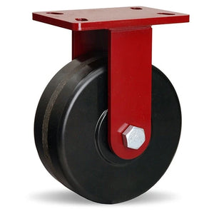 Hamilton R-FM-83PH 8" x 3" Plastex Phenolic Rigid Caster – 2200 lb