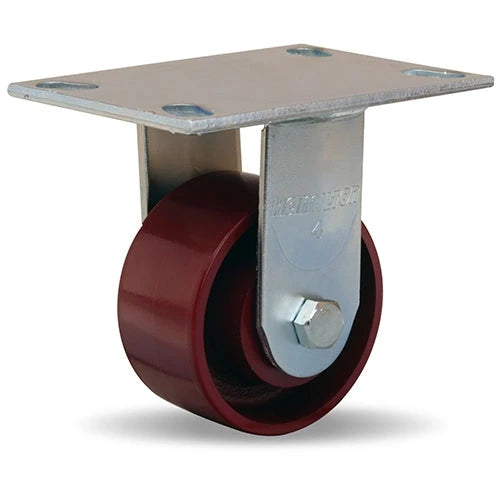 Hamilton R-GS-4MB General Service Rigid Caster - Heavy-Duty 4x2 Inch Metal Wheel with Precision Ball Bearing Hamilton