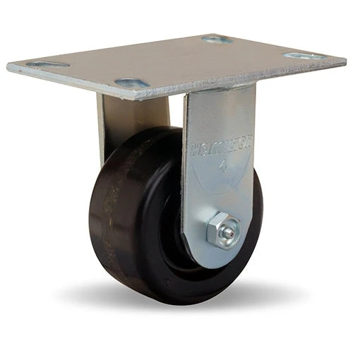 Hamilton R-GS-4P General Service Rigid Caster - 4x2" Plastex Phenolic Wheel with Robust Roller Bearing Hamilton
