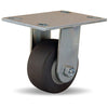 Hamilton R-GS-4TE General Service Rigid Caster - 4x2" Versa-Tech Gray Rubber Wheel, Polyolefin Core, Durable Roller Bearings Hamilton