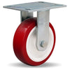 Hamilton R-GS-6NF General Service Rigid Caster - 6x2 Inch Poly-Tech Polyurethane Wheel with Roller Bearing Hamilton