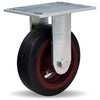 Hamilton R-GS-6R Rigid Caster - 6x2 Inch Mold-On Rubber Wheel on Cast Iron - Durable for Industrial Use Hamilton