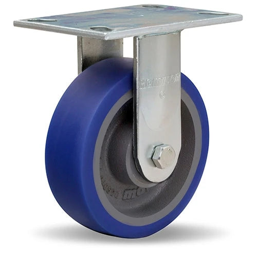 Hamilton R-GS-6SPB Rigid Caster - 6" x 2" Ergo-Glide Polyurethane Wheel, 1/2" Precision Bearings Hamilton