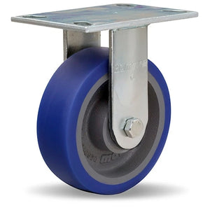 Hamilton R-GS-6SPB Rigid Caster - 6" x 2" Ergo-Glide Polyurethane Wheel, 1/2" Precision Bearings Hamilton