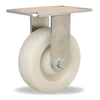 Hamilton R-GS-6WNB General Service Rigid Caster - 6x2 Inch White Nylon Wheel with Sealed Precision Ball Bearings for Smooth Operation Hamilton