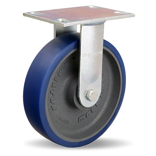 R-GS-8SPB Hamilton General Service Rigid Caster | 8" x 2" Ergo-Glide Polyurethane Wheel | Precision Bearings Hamilton