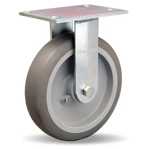 Hamilton R-GS-8TE General Service Rigid Caster - 8" x 2" Versa-Tech Rubber on Polyolefin Wheel with Roller Bearing -  | CasterHQ