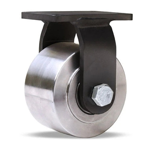 Hamilton R-HEN-3HSB Rigid Caster - 3" Stainless Wheel, High Heat 750°F Rated with Precision Bearings Hamilton