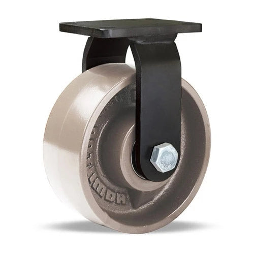 Hamilton R-HEN-5HMB High Heat Weldment Rigid  Caster - 5" Metal Wheel, 750°F Heat Resistant with Precision Bearings Hamilton