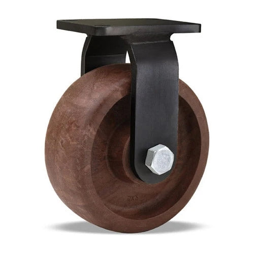 800 lbs Capacity Hamilton HEN Rigid Caster - 5" x 2" Scorcher Wheel, High Heat 475°F, Weldment , 3/4" Roller Bearing with High Heat Grease Hamilton