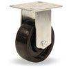 Hamilton High Heat Hi-Lo Rigid Caster R-HL-3HCSB: 3" x 1 3/8" Duratherm Wheel, Rated 475° F with 1/2" Roller Bearing - Ideal for High-Temperature Industrial Mobility Hamilton