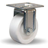 Hamilton Hi-Lo Rigid Caster, 4-inch Aqualite Polyolefin Wheel, 400 lbs Capacity, 5/8" Plain Bore - Durable 75D Material Hamilton