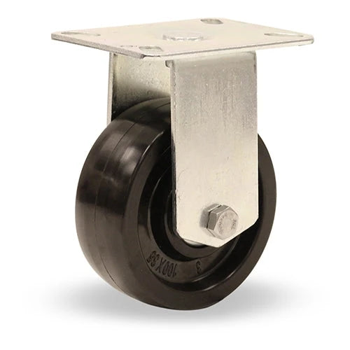 Hamilton R-HL-4HCSB High Heat Rigid Caster | 4" Duratherm Wheel, 475°F Rated with Roller Bearing Hamilton