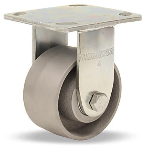 Hamilton R-HL-4HM High Heat Rigid Caster – 4x1.5" Metal Wheel, 525°F Heat Resistant with Roller Bearings & Grease Hamilton