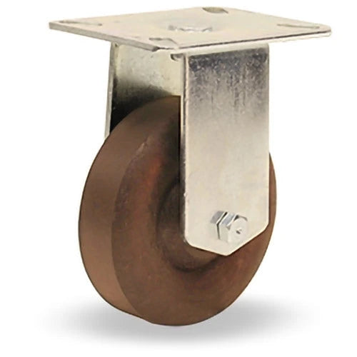 Hamilton R-HL-4HNY High Heat Rigid Caster - 4" Scorcher Wheel | 475°F Heat Resistant with Roller Bearing Hamilton