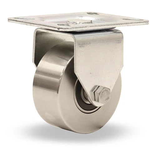 Hamilton R-HL-4HSB High Heat Rigid Caster – 4" Stainless Wheel, 550° F Rated with Precision Ball Bearings Hamilton
