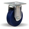 Hamilton R-HL-4UY Hi-Lo Rigid Caster, 4-Inch x 1.25-Inch Unilast Solid Polyurethane Wheel, 450 lbs Capacity - 5/8" Straight Roller Bearing Hamilton